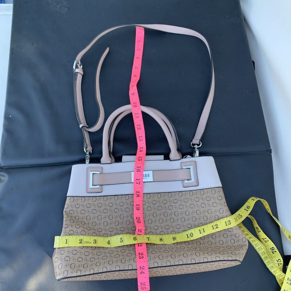 Guess Logo Bag Beige And Brown - Picture 12 of 12
